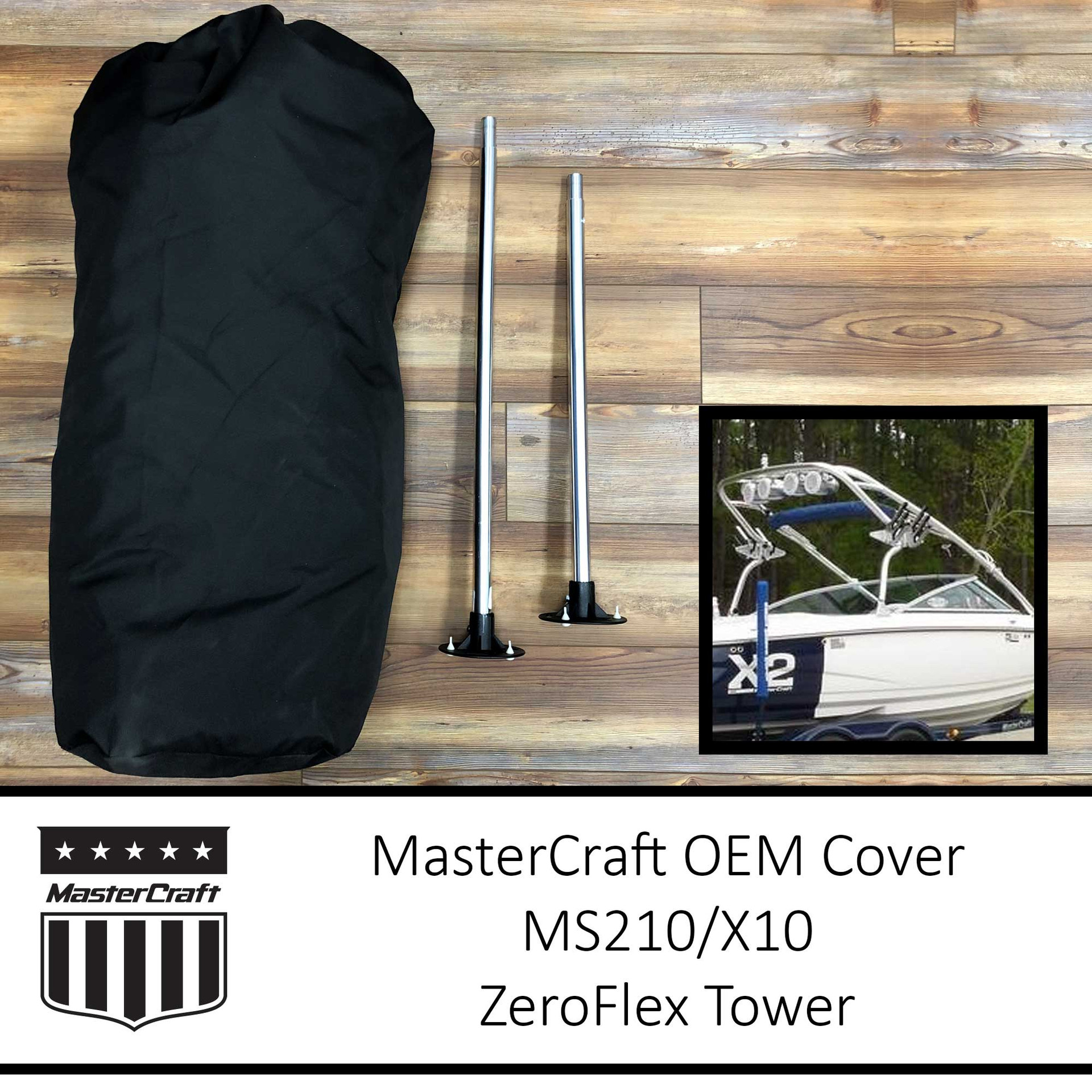 MasterCraft MS210/X10 Boat Cover ZeroFlex Tower