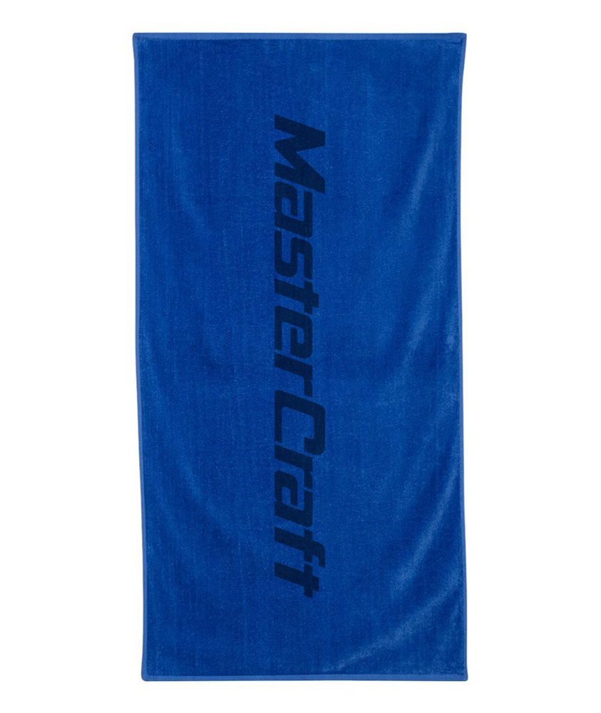Mastercraft Classic Logo Towel Blue Boat Parts