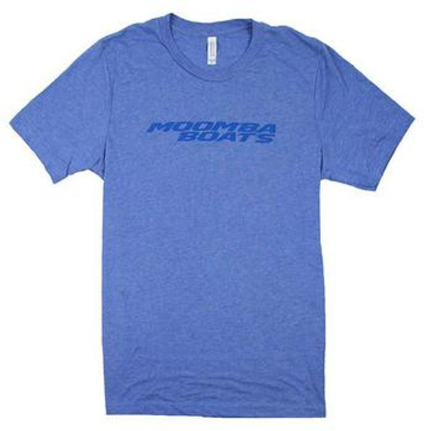 Moomba Logo - Triblend Blue T-Shirt