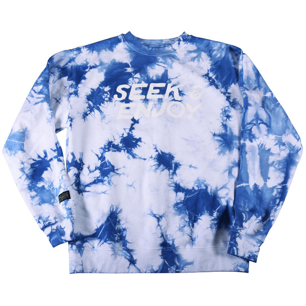 Hyperlite Seeker Crew Fleece (White Tie-Dye) Sweatshirt