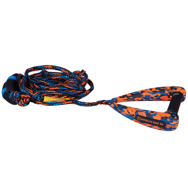 Hyperlite 25' ARC Surf Rope w/ Handle (Orange/Blue)