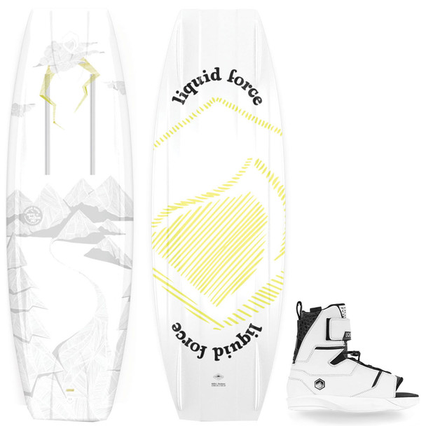 Liquid Force 2023 Bullox Aero Wakeboard with Scan 6X Bindings