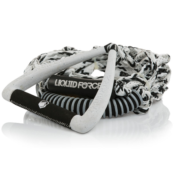 Liquid Force 2024 Ultra Suede DLX (White) 9" Wakesurf Rope & Handle