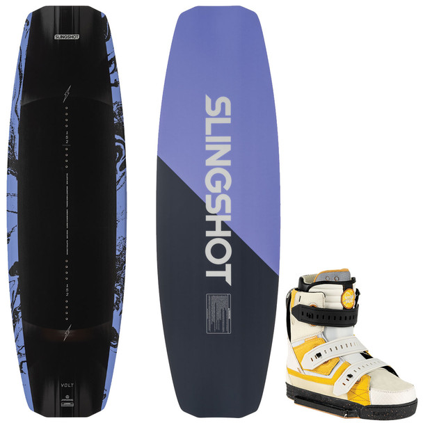 Slingshot Volt Wakeboard Package w/ Space Mob Bindings 2023