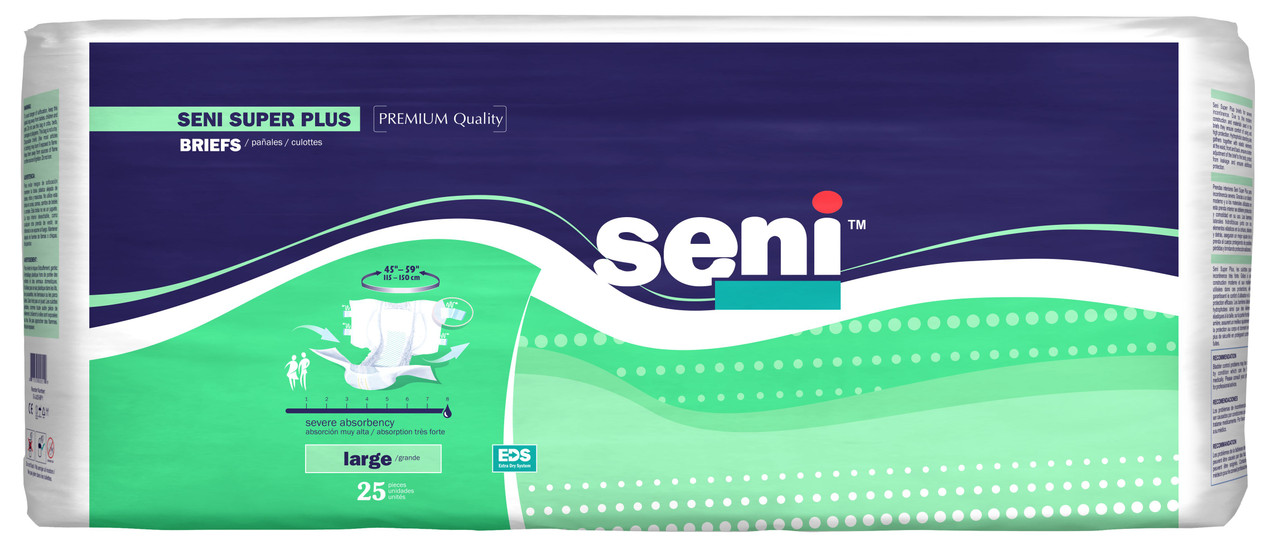 SENI SUPER PLUS Briefs Large 25 PCS
