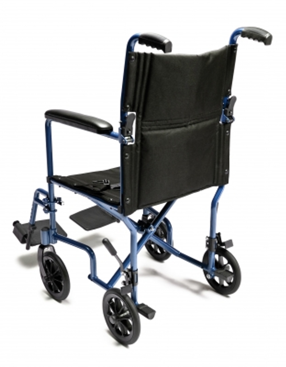 Wheelchair - Aluminum Lightweight transport chair. Back View