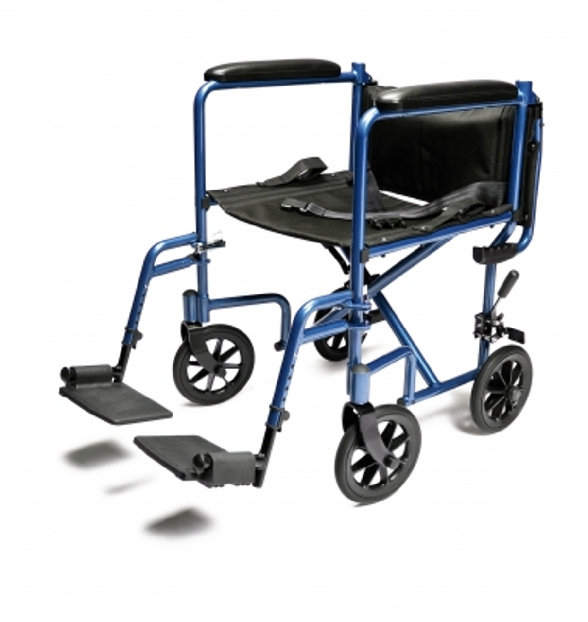 Wheelchair - Aluminum Lightweight transport chair. Back folded 