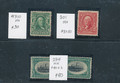 United States 19th century stamps certificates of authenticity premium singles very fine mint original gum