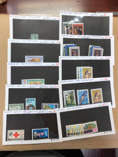 Modern Mint Commonwealth Stamps Couple Thousand Different, Aden to Zambia, 400 Stock Cards