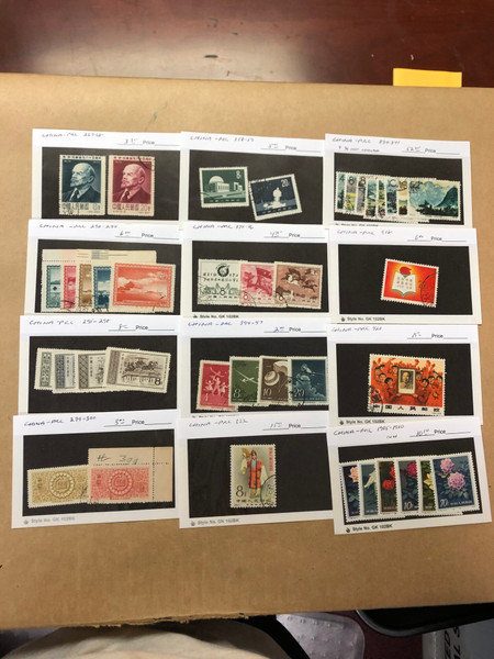 Worldwide Stamp Selection 700 Counter Stock Cards, Several Thousand Stamps, Australia, Finland, Netherlands