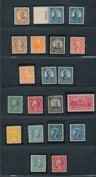 United States premium Washington Franklin stamps over 100 issues high-grade centering wide margins VF-XF most never hinged
