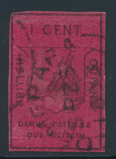 BRITISH GUIANA (6), small thin, F-VF - 424691