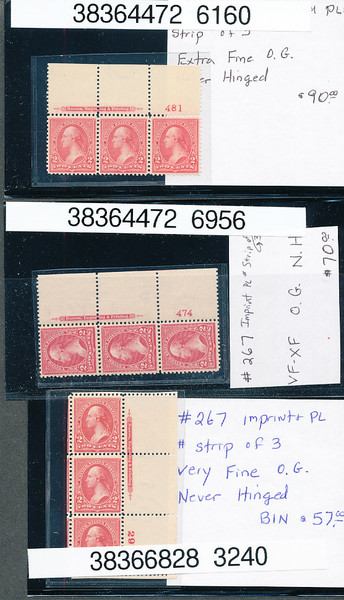 UNITED STATES – High-Grade Specialist, ~100 Pairs and Strips, 2c Red Bureaus, Wide Margins, Many NH – 423997