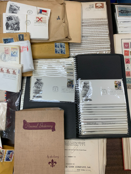 US AND INTERNATIONAL LIFETIME COLLECTION – 3 Brown Scott Albums, 3 Cartons, Worldwide, FDCs, Modern USPS Face Value, Generally VF – 424470