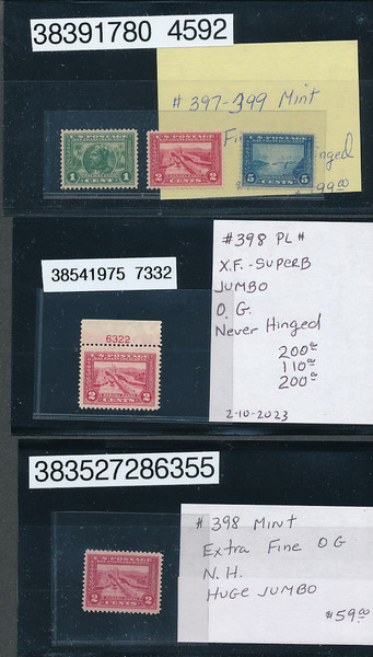 United States Pan-Am Expo stamps premium singles pairs very fine to extremely fine NH OG