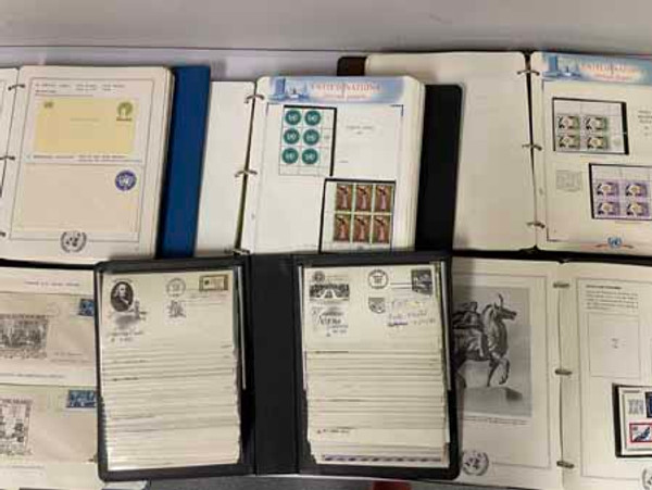 MINT UN, US FDC AND MINT POSTAL STATIONERY LOT - 900214