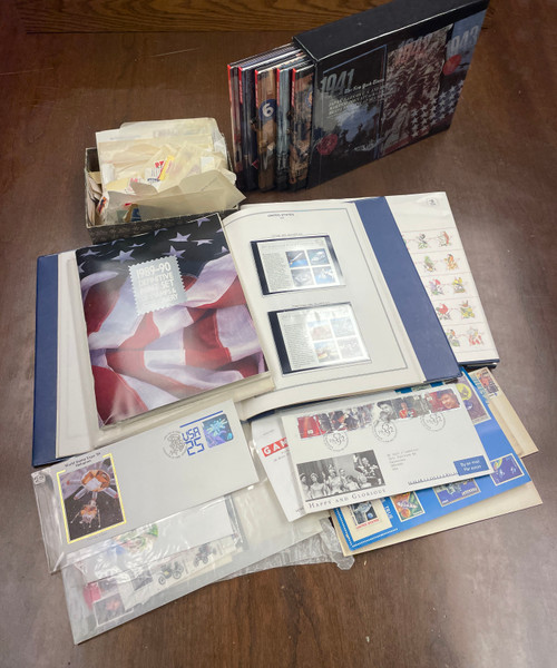 Two Cartons Neatly Packed with US Stamps, Covers, Plate Blocks, Sheets, Albums, Books and More - 824224