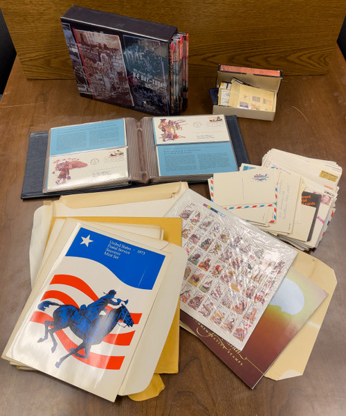 Two Cartons Neatly Packed with US Stamps, Covers, Plate Blocks, Sheets, Albums, Books and More - 824224