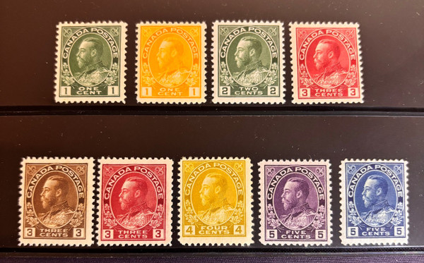 CANADA - King George V Admiral Series, Extremely Fine and Never Hinged - 426137