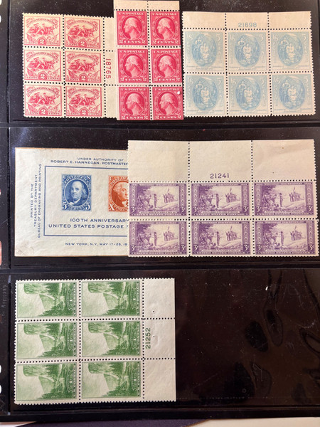 UNITED STATES - Late 19th Century Gems Plus 1920s and 30s Mint Blocks – 426447