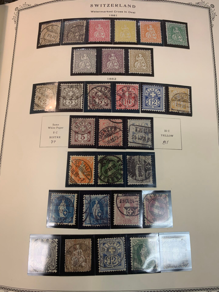 SWITZERLAND – COLLECTION IN A PAIR OF SCOTT SPECIALTY ALBUMS – 426029