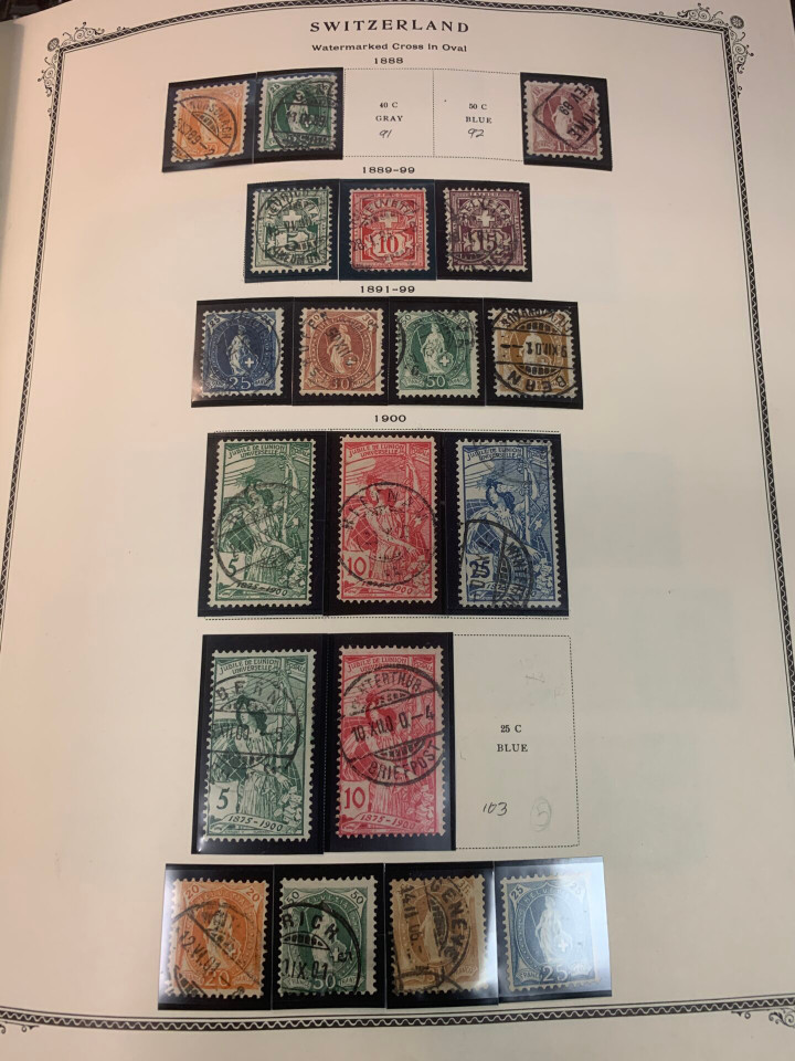 SWITZERLAND – COLLECTION IN A PAIR OF SCOTT SPECIALTY ALBUMS – 426029