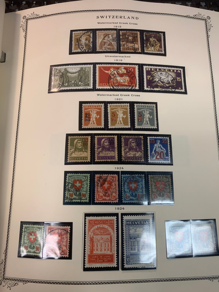 SWITZERLAND – COLLECTION IN A PAIR OF SCOTT SPECIALTY ALBUMS – 426029