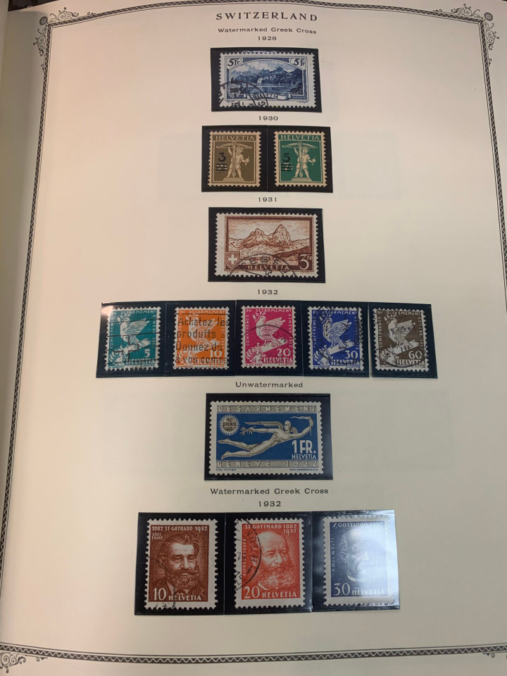 SWITZERLAND – COLLECTION IN A PAIR OF SCOTT SPECIALTY ALBUMS – 426029