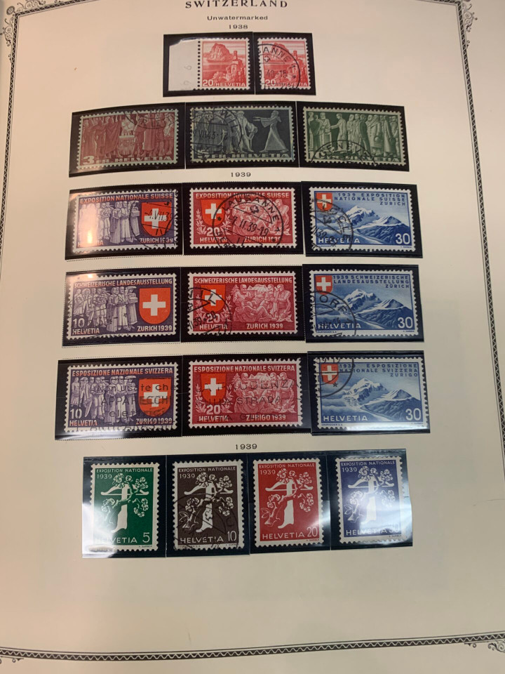 SWITZERLAND – COLLECTION IN A PAIR OF SCOTT SPECIALTY ALBUMS – 426029