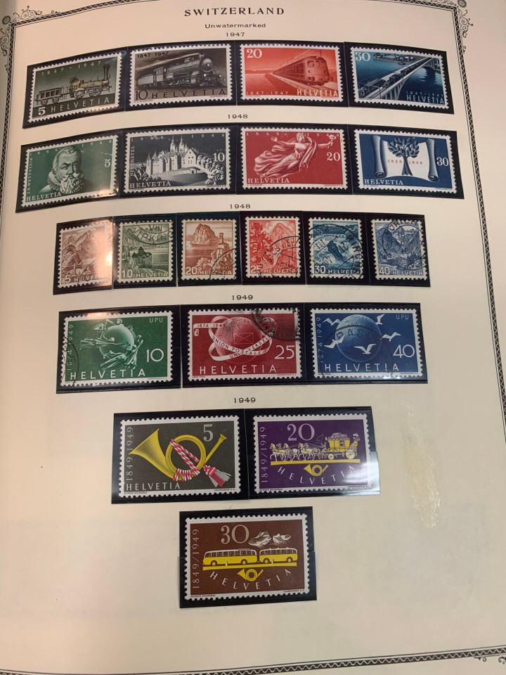 SWITZERLAND – COLLECTION IN A PAIR OF SCOTT SPECIALTY ALBUMS – 426029