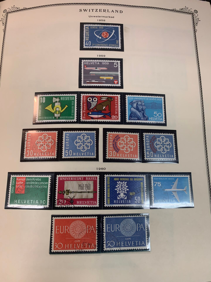 SWITZERLAND – COLLECTION IN A PAIR OF SCOTT SPECIALTY ALBUMS – 426029