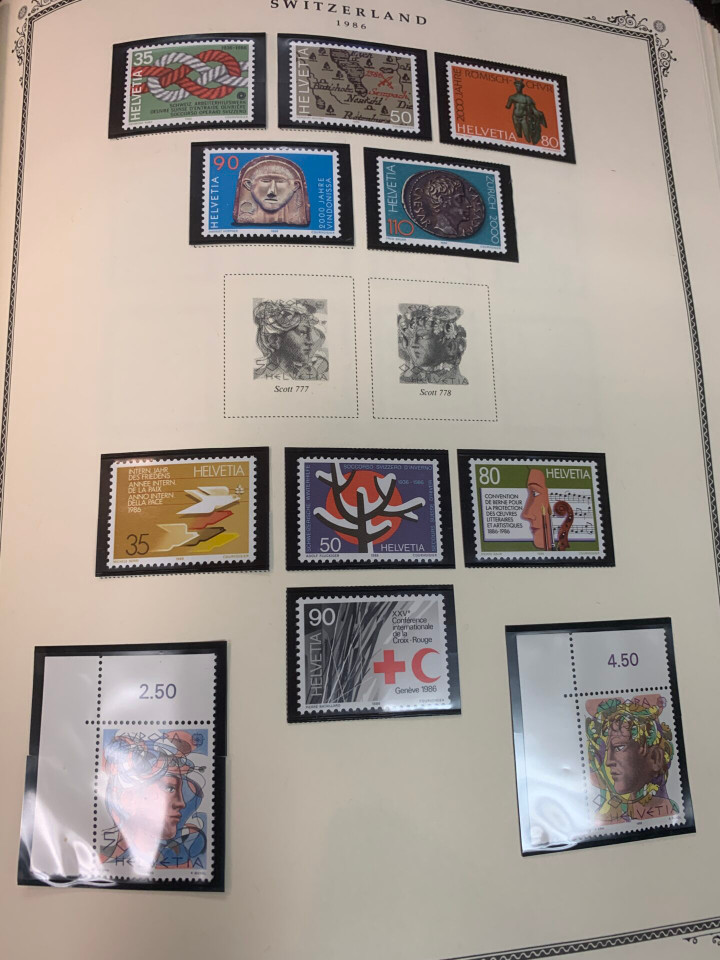 SWITZERLAND – COLLECTION IN A PAIR OF SCOTT SPECIALTY ALBUMS – 426029