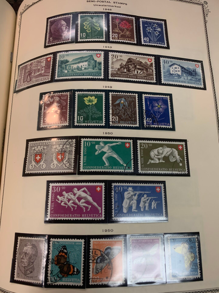 SWITZERLAND – COLLECTION IN A PAIR OF SCOTT SPECIALTY ALBUMS – 426029