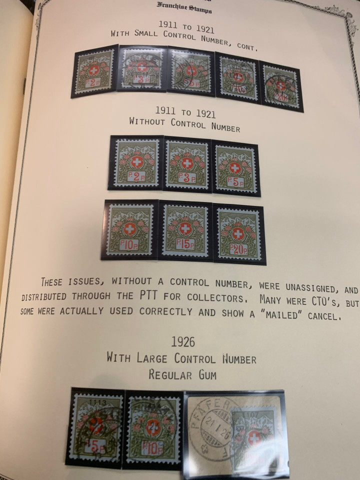 SWITZERLAND – COLLECTION IN A PAIR OF SCOTT SPECIALTY ALBUMS – 426029