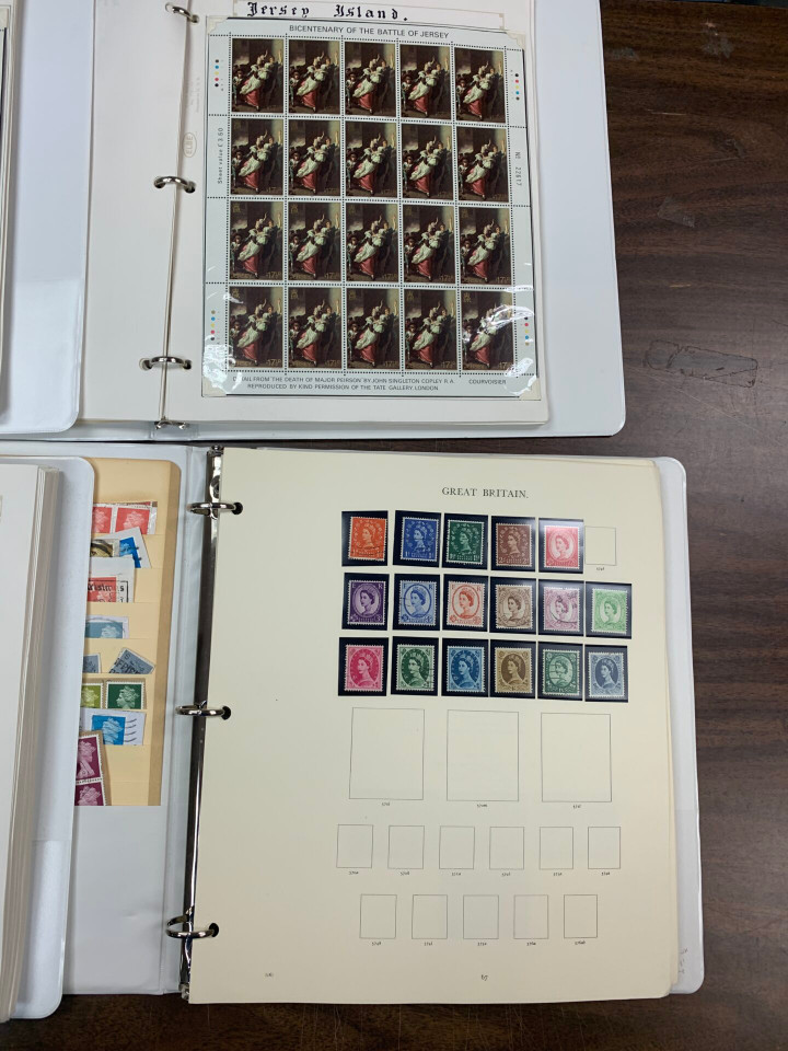 Jersey Island Stamps Modern Mint Collection, Dozens of Booklets and Sheets, Into 1980s