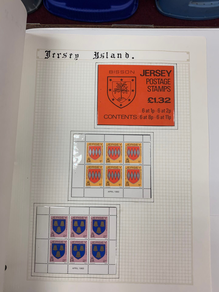 Jersey Island Stamps Modern Mint Collection, Dozens of Booklets and Sheets, Into 1980s