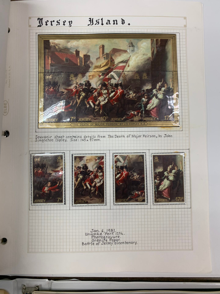 Jersey Island Stamps Modern Mint Collection, Dozens of Booklets and Sheets, Into 1980s