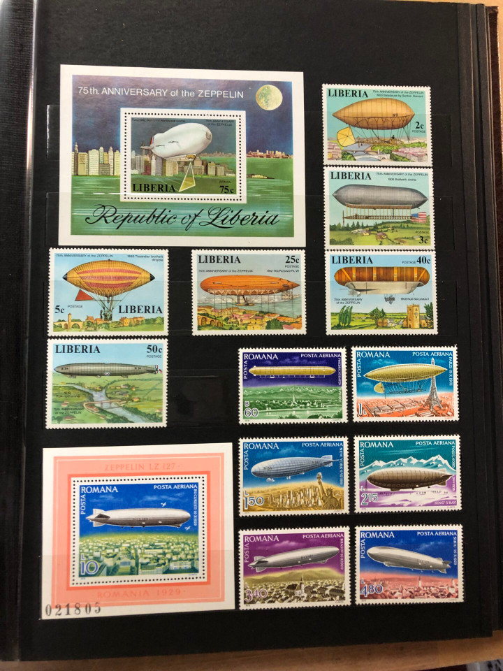 MINT INTERNATIONAL TOPICAL COLLECTION – ZEPPELINS – 426072