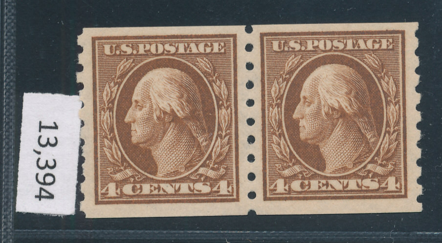 United States (395), pair, SUPERB, og, NH (Crowe certificate) - 426014
