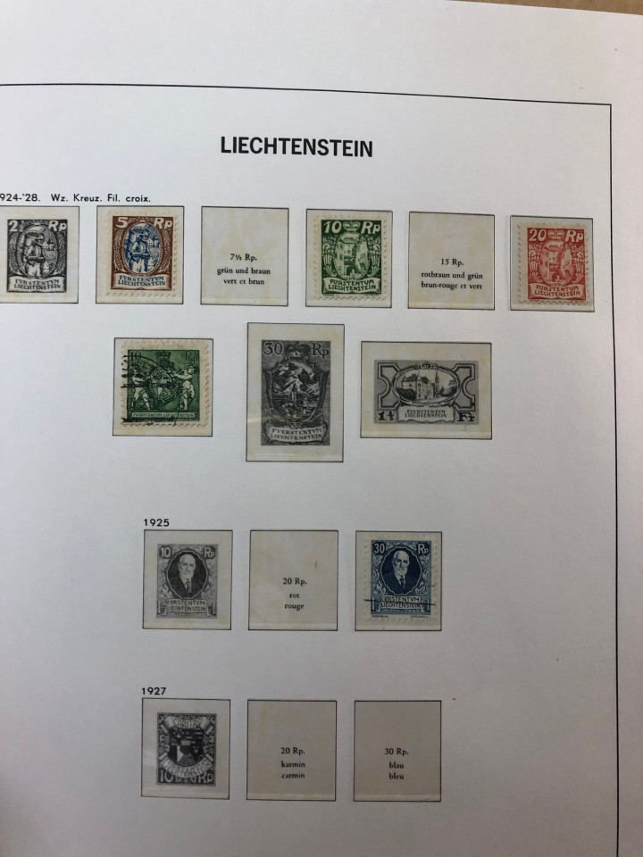 LIECHTENSTEIN – SOLID COLLECTION IN PAIR OF HINGELESS DAVO ALBUMS – 425973