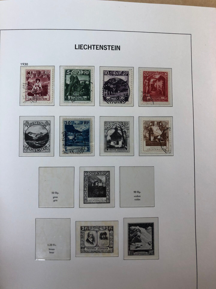LIECHTENSTEIN – SOLID COLLECTION IN PAIR OF HINGELESS DAVO ALBUMS – 425973