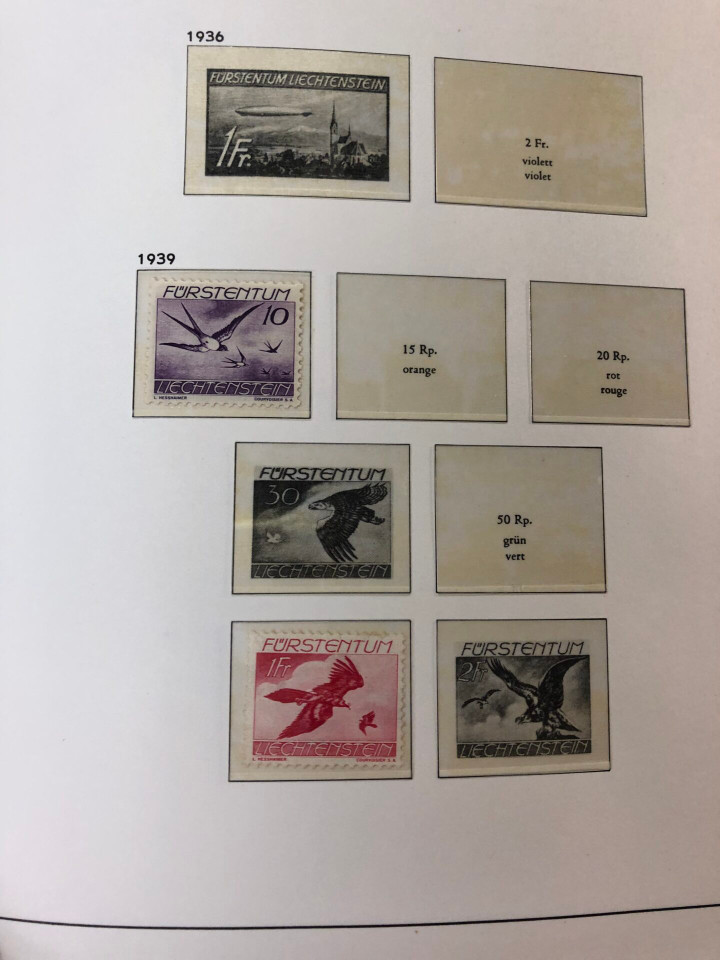 LIECHTENSTEIN – SOLID COLLECTION IN PAIR OF HINGELESS DAVO ALBUMS – 425973