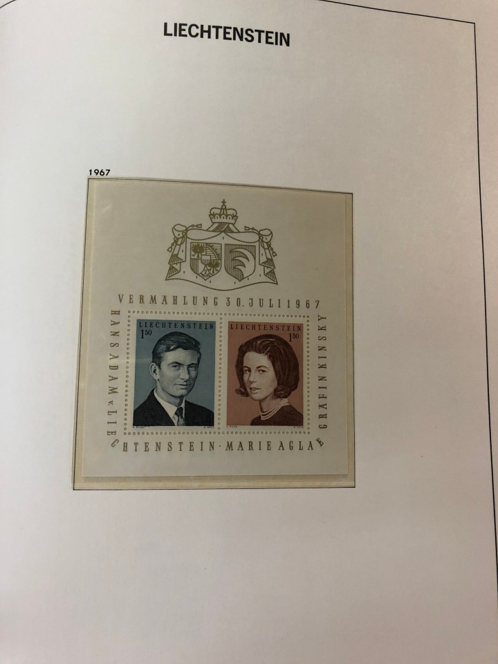 LIECHTENSTEIN – SOLID COLLECTION IN PAIR OF HINGELESS DAVO ALBUMS – 425973