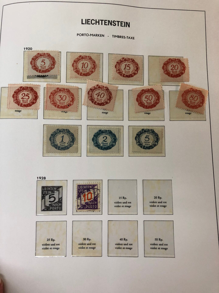 LIECHTENSTEIN – SOLID COLLECTION IN PAIR OF HINGELESS DAVO ALBUMS – 425973