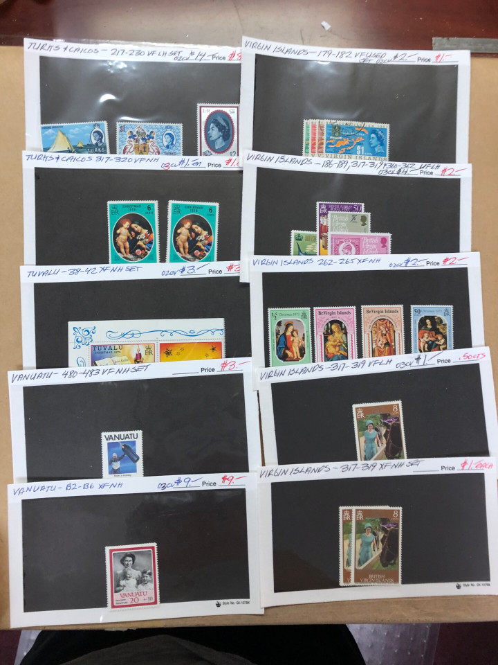 Modern Mint Commonwealth Stamps Couple Thousand Different, Aden to Zambia, 400 Stock Cards