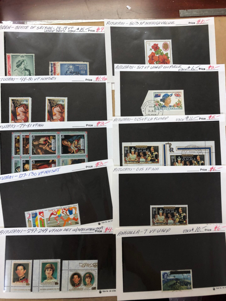 Modern Mint Commonwealth Stamps Couple Thousand Different, Aden to Zambia, 400 Stock Cards