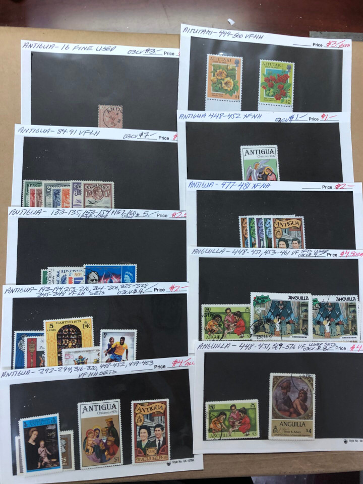 Modern Mint Commonwealth Stamps Couple Thousand Different, Aden to Zambia, 400 Stock Cards