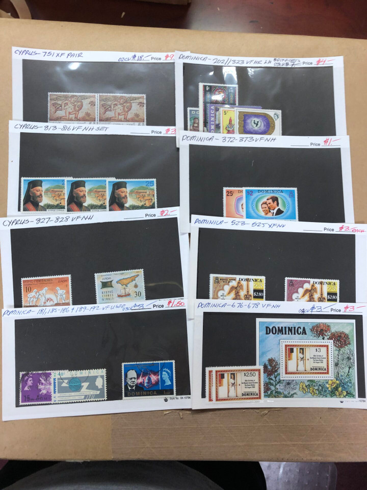 Modern Mint Commonwealth Stamps Couple Thousand Different, Aden to Zambia, 400 Stock Cards