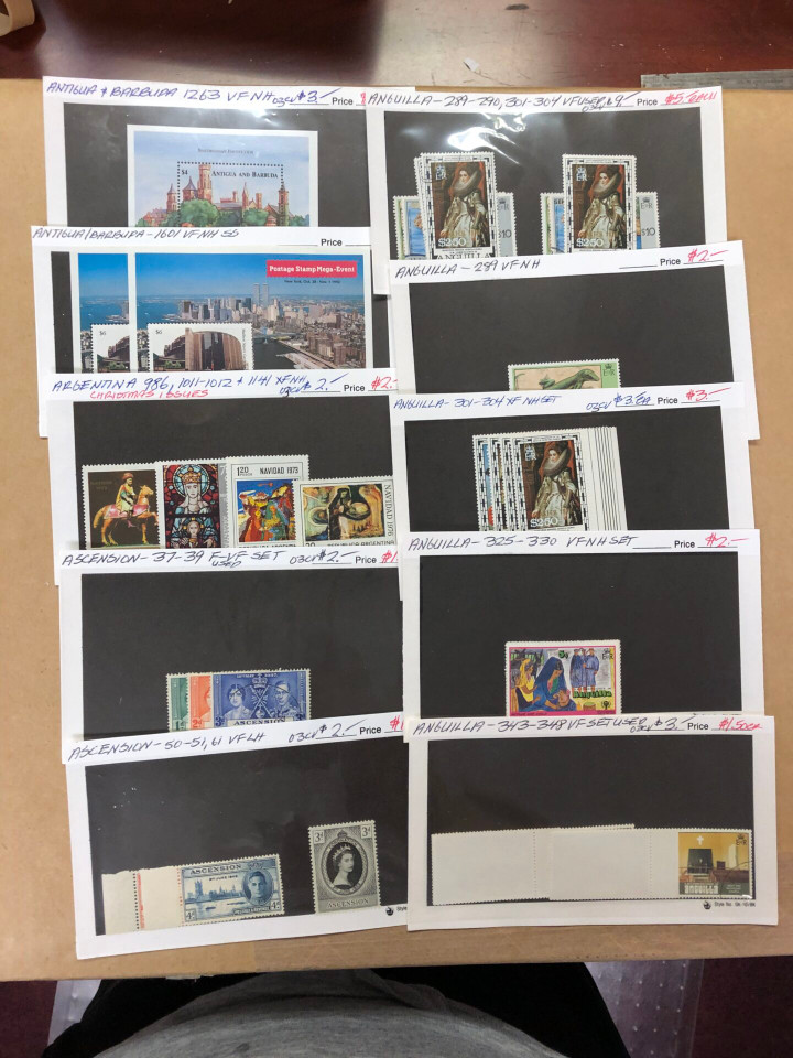 Modern Mint Commonwealth Stamps Couple Thousand Different, Aden to Zambia, 400 Stock Cards