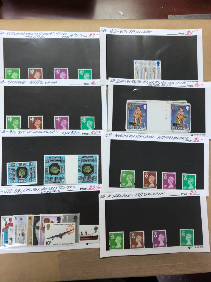 Modern Mint Commonwealth Stamps Couple Thousand Different, Aden to Zambia, 400 Stock Cards